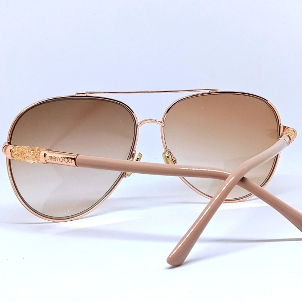 JIMMY CHOO "GRAY/S" SUNGLASSES WITH NON- PRESCRIPTION LENS: - Picture 12 of 15